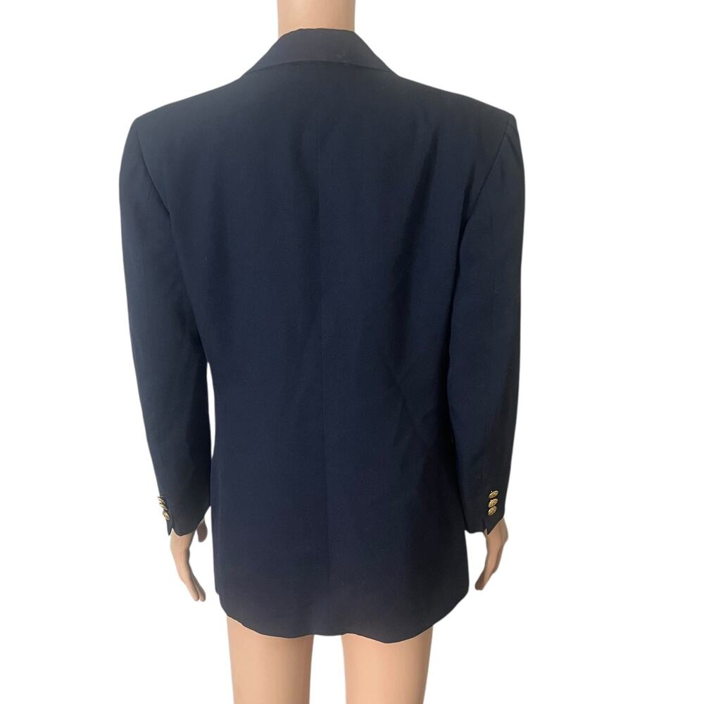 Freeberg Nordstrom Double-Breasted Blazer Womens Size 8 100% Wool - Picture 2 of 10
